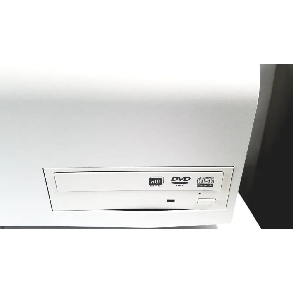White plastic dvd drive with rw and disc recording labels on front panel for mcd medical computers cellvizio processor 9900167m