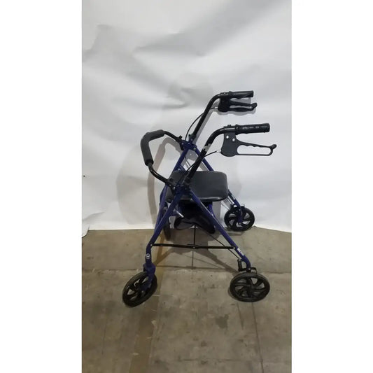 Reuse Medical Equipment McKesson Bariatric Rollator, Heavy Duty Aluminum Folding Walker Loop-Lock Hand Brakes, second-hand product photo 1