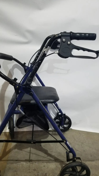 Reuse Medical Equipment McKesson Bariatric Rollator, Heavy Duty Aluminum Folding Walker Loop-Lock Hand Brakes, second-hand product photo 12