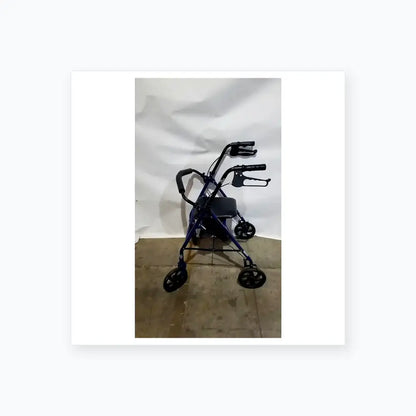 Reuse Medical Equipment McKesson Bariatric Rollator, Heavy Duty Aluminum Folding Walker Loop-Lock Hand Brakes, second-hand product photo 1