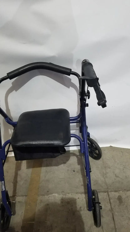 Reuse Medical Equipment McKesson Bariatric Rollator, Heavy Duty Aluminum Folding Walker Loop-Lock Hand Brakes, second-hand product photo 8