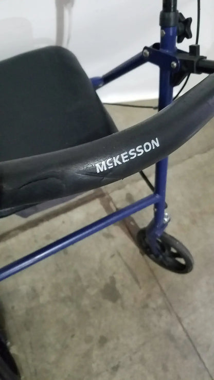 Reuse Medical Equipment McKesson Bariatric Rollator, Heavy Duty Aluminum Folding Walker Loop-Lock Hand Brakes, second-hand product photo 17