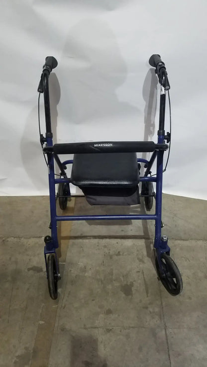 Reuse Medical Equipment McKesson Bariatric Rollator, Heavy Duty Aluminum Folding Walker Loop-Lock Hand Brakes, second-hand product photo 14