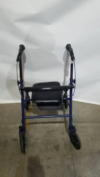 Reuse Medical Equipment McKesson Bariatric Rollator, Heavy Duty Aluminum Folding Walker Loop-Lock Hand Brakes, second-hand product photo 15