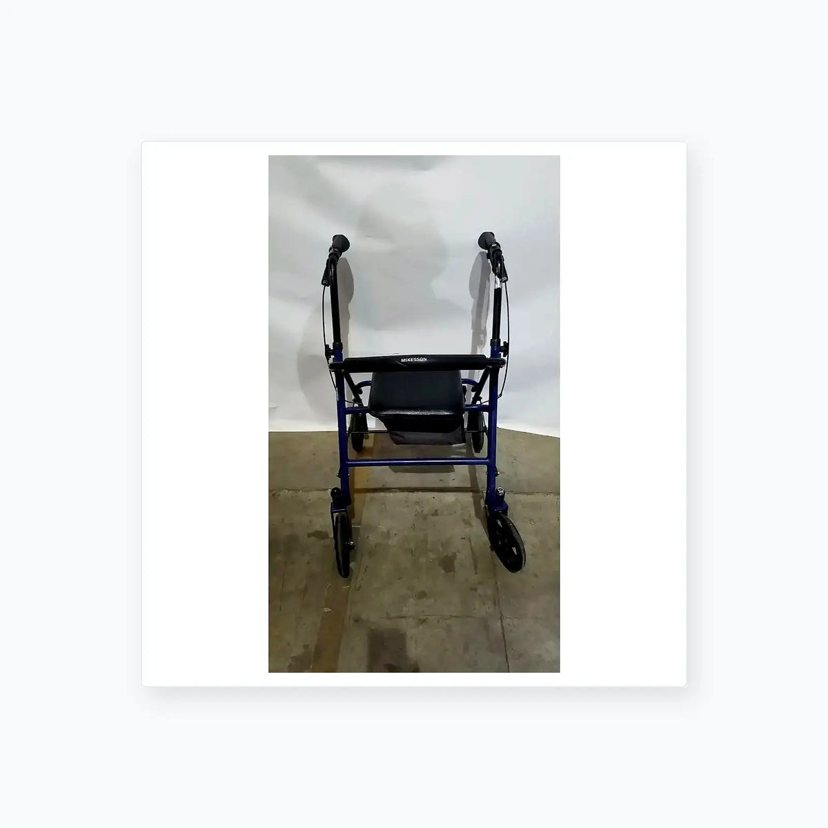 Reuse Medical Equipment McKesson Bariatric Rollator, Heavy Duty Aluminum Folding Walker Loop-Lock Hand Brakes, second-hand product photo 14