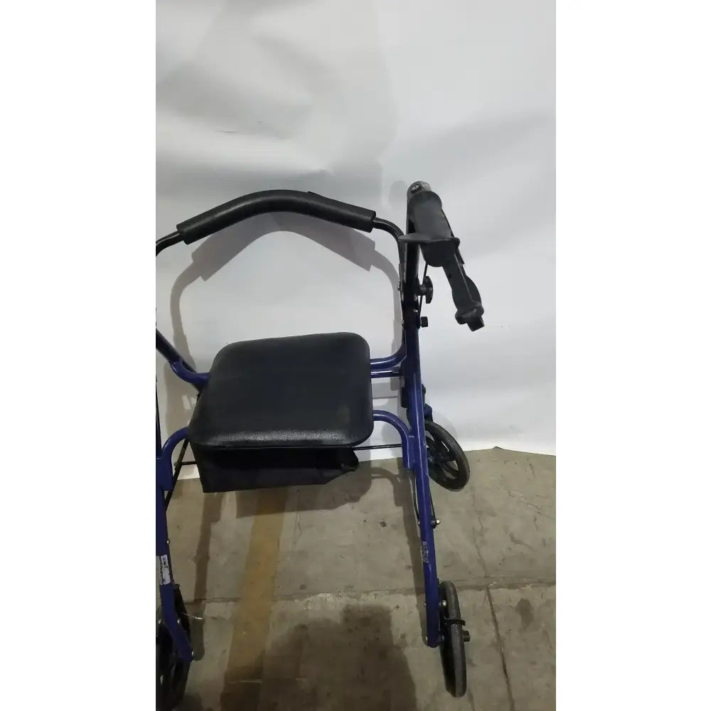 Reuse Medical Equipment McKesson Bariatric Rollator, Heavy Duty Aluminum Folding Walker Loop-Lock Hand Brakes, second-hand product photo 8