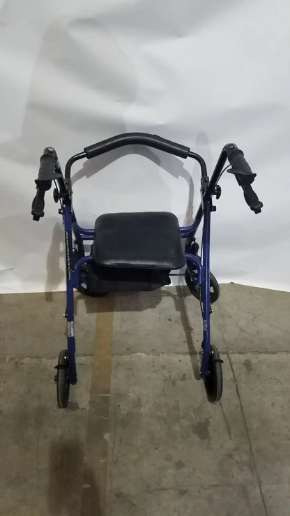 Reuse Medical Equipment McKesson Bariatric Rollator, Heavy Duty Aluminum Folding Walker Loop-Lock Hand Brakes, second-hand product photo 9