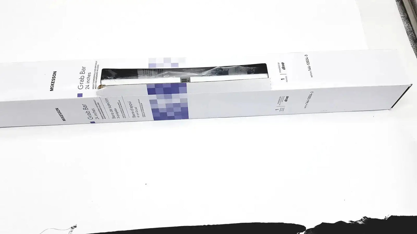 McKesson White Steel Wall Mounted Wall Grab Bar 24" L 146-12024-3 Wall Grab Bar, new product photo 1