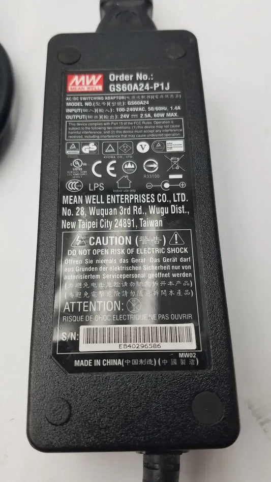 MEAN WELL GS60A24-P1J Power Supply Adapter AC/DC Power Supply, second-hand product photo 2