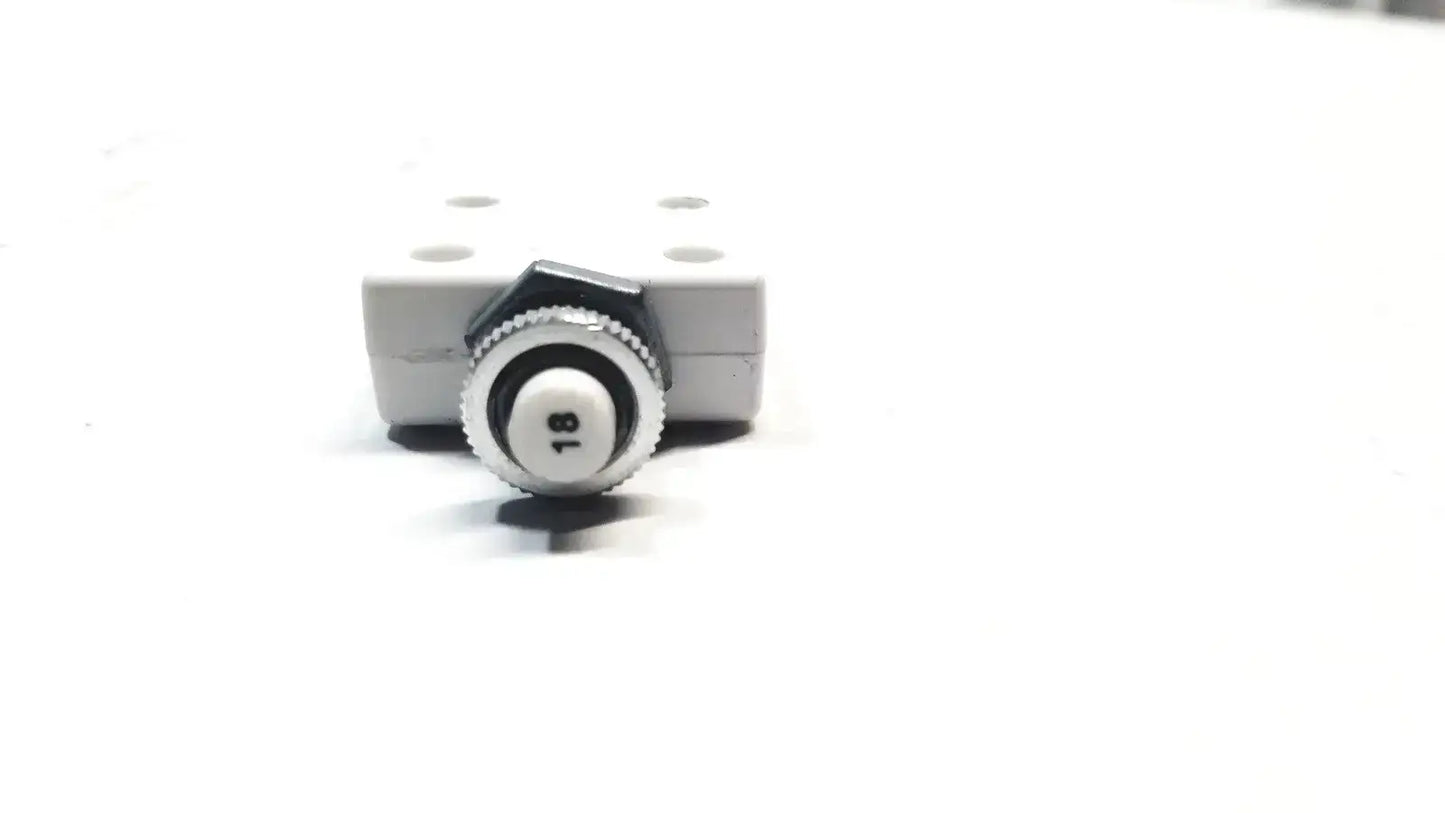 Mechanical Products 1600-112-180 Circuit Breaker, 18A 250VAC-50VDC, LR27156 Circuit Breaker, second-hand product photo 6