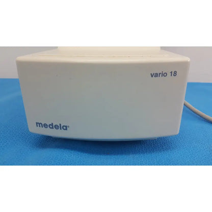White medela vario 18 suction pump aspirator base for portable medical vacuum unit in durable plastic housing