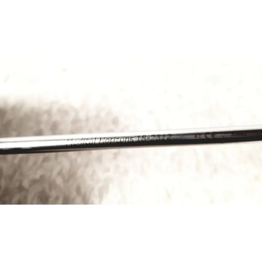 A sleek metallic silver single valve endoscope cable with engraved text and certification marks for medical horizon