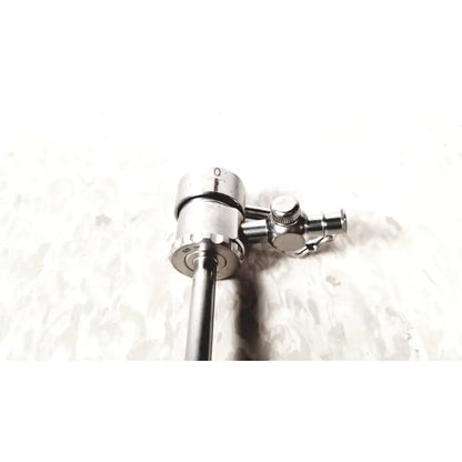 Stainless steel medical horizon single valve endoscope sheath with cylindrical body and knurled adjustment valve mechanism