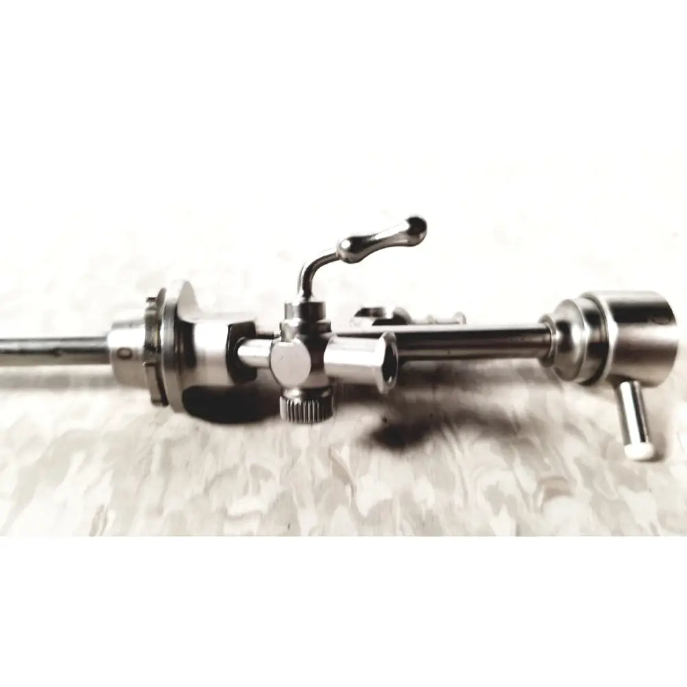 Medical horizons stainless steel surgical telescope bridge with curved handle and control knobs for reuse medical use