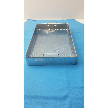 Unbranded Medical Instrument Sterilization Tray – Perforated, Stainless, Used Sterilization Tray, second-hand product photo 4