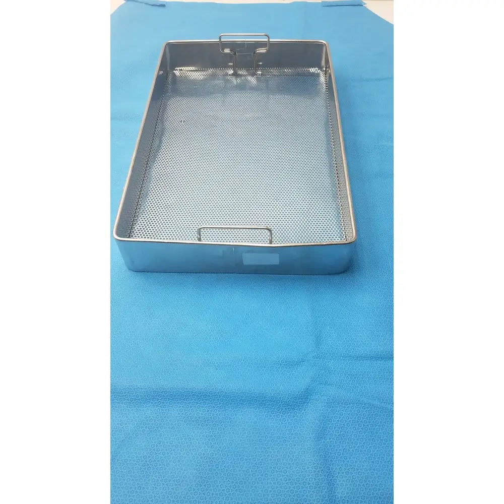 Unbranded Medical Instrument Sterilization Tray – Perforated, Stainless, Used Sterilization Tray, second-hand product photo 3