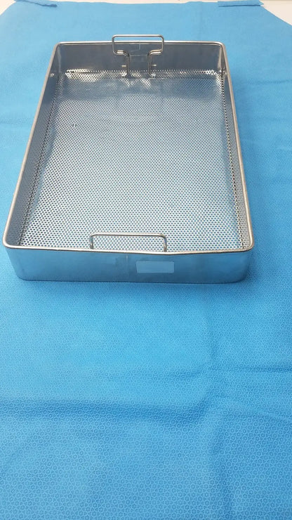 Unbranded Medical Instrument Sterilization Tray – Perforated, Stainless, Used Sterilization Tray, second-hand product photo 3