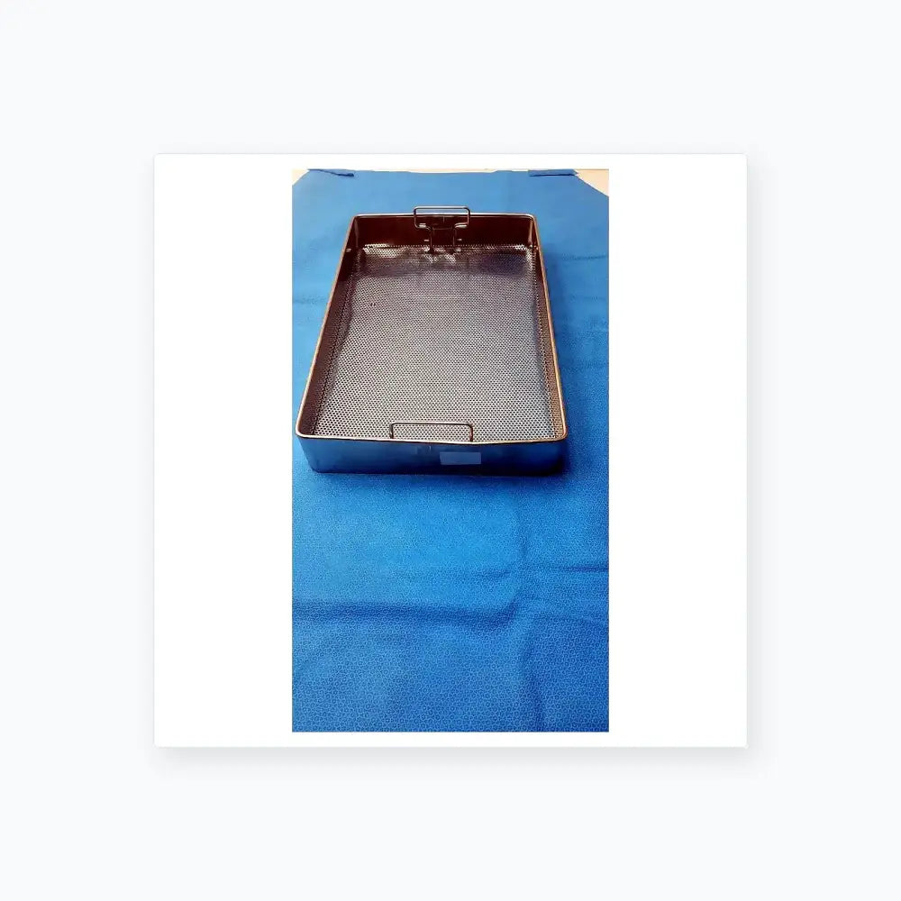 Unbranded Medical Instrument Sterilization Tray – Perforated, Stainless, Used Sterilization Tray, second-hand product photo 2