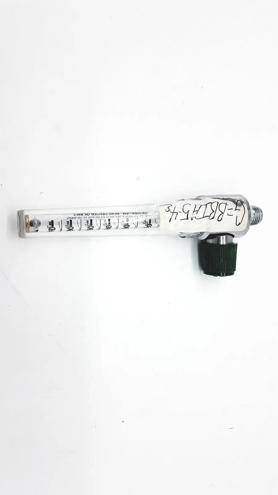 Generic Medical Oxygen LPM Read Center Of Ball LOT NO- 1005 Oxygen Flowmeter Label, as-is (for parts) product photo 4