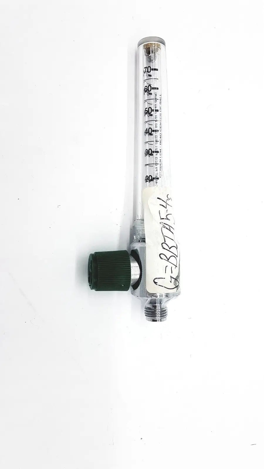 Generic Medical Oxygen LPM Read Center Of Ball LOT NO- 1005 Oxygen Flowmeter Label, as-is (for parts) product photo 3