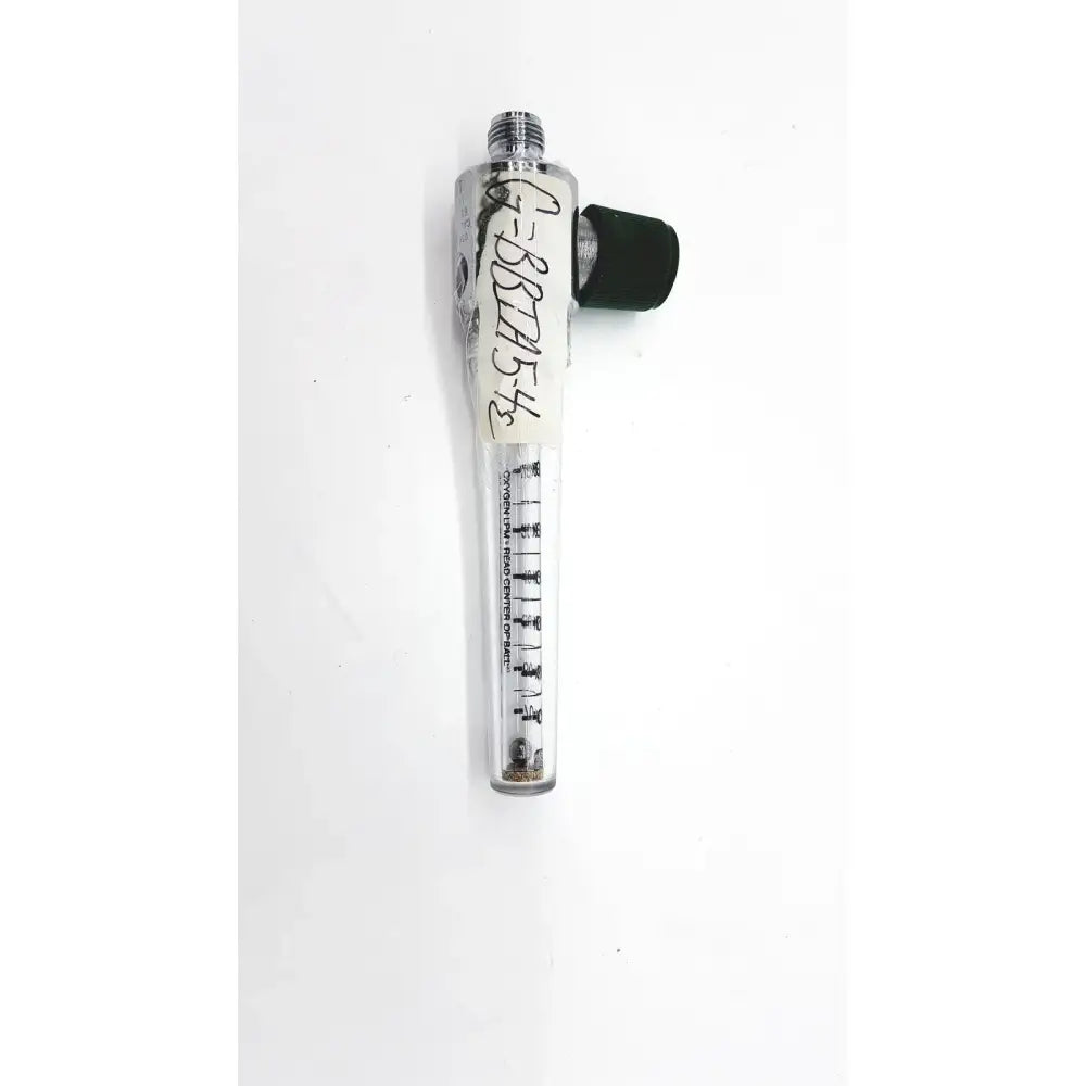 Generic Medical Oxygen LPM Read Center Of Ball LOT NO- 1005 Oxygen Flowmeter Label, as-is (for parts) product photo 1