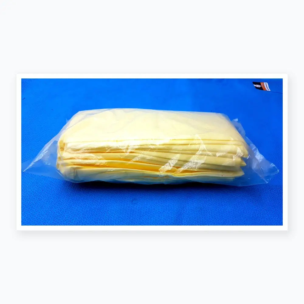 MediChoice Yellow Overhead SMS Isolation Gowns Size Large 10-Pack (Reorder 77779)