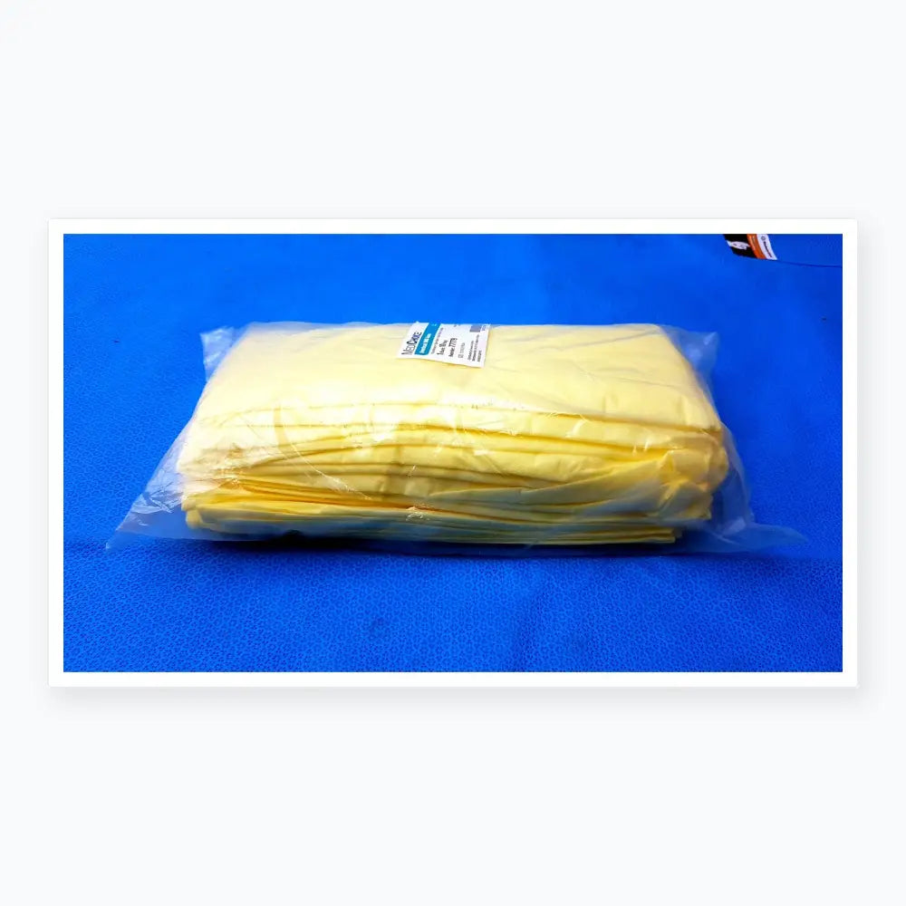 MediChoice Yellow Overhead SMS Isolation Gowns Size Large 10-Pack (Reorder 77779)