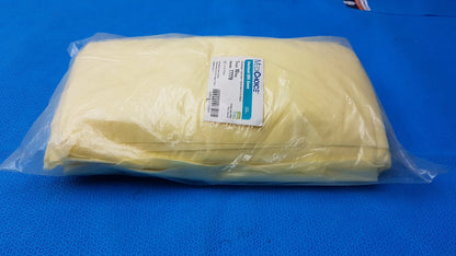 MediChoice Yellow Overhead SMS Isolation Gowns Size Large 10-Pack (Reorder 77779) - Isolation Gowns