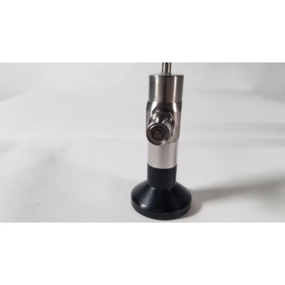 Silver and black medifix autoclave d-5540 30 degree endoscope with cylindrical metallic body and rounded tip