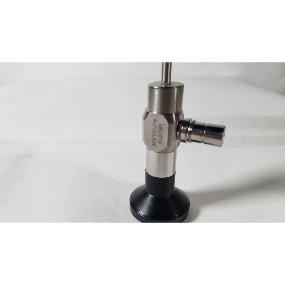 Silver metallic medifix autoclave d-5540 30 degree endoscope with black rubber base and medix autocleave engraving