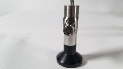 Silver and black medifix autoclave d-5540 30 degree endoscope with cylindrical metallic body and rounded tip