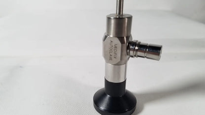 Silver metallic medifix autoclave d-5540 30 degree endoscope with black rubber base and medix autocleave engraving