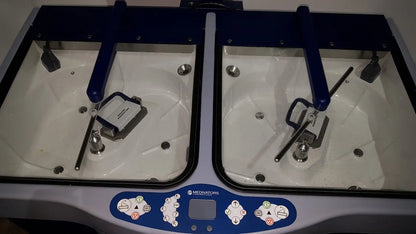 Medivators advantage plus endoscope reprocessor system with dual-basin ultrasonic cleaner and blue handles
