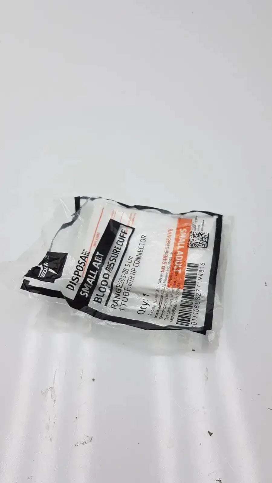 Medline Medliine Diisposable Small Adult BP Cuff Range 20.5 - 28.5cm Blood Pressure Cuff, second-hand product photo 1
