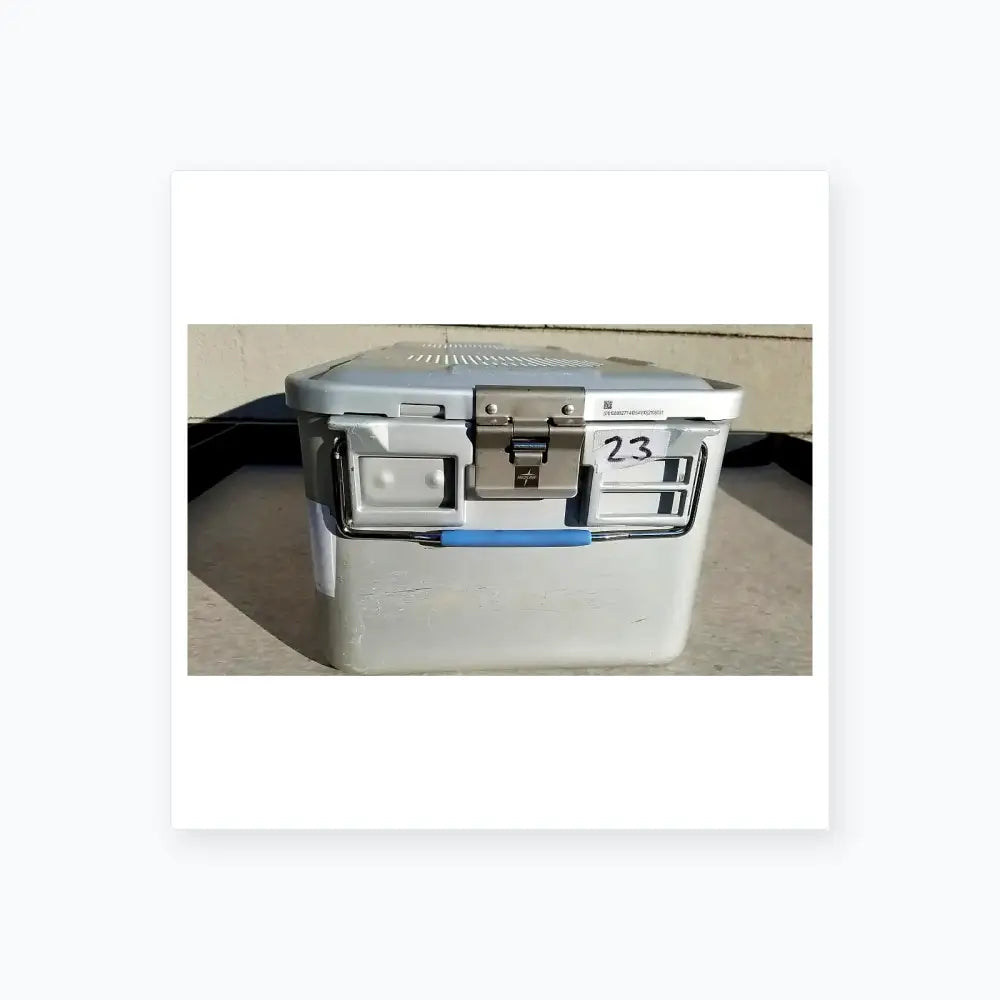 Reuse Medical Medline Aluminum Storage & Sterilization Container Sterilization Trays & Cases, second-hand product photo 1