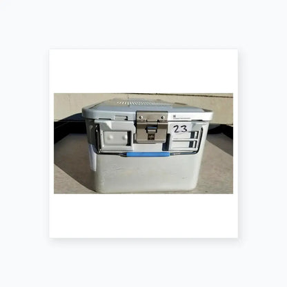 Reuse Medical Medline Aluminum Storage & Sterilization Container Sterilization Trays & Cases, second-hand product photo 1