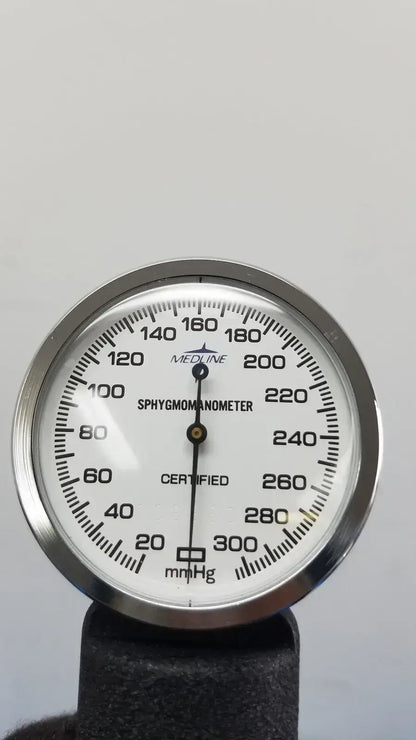 Medline Aneroid Sphygmomanometer Manual Blood Pressure Cuff Monitor Kit w/ Case Aneroid Sphygmomanometer, second-hand product photo 8