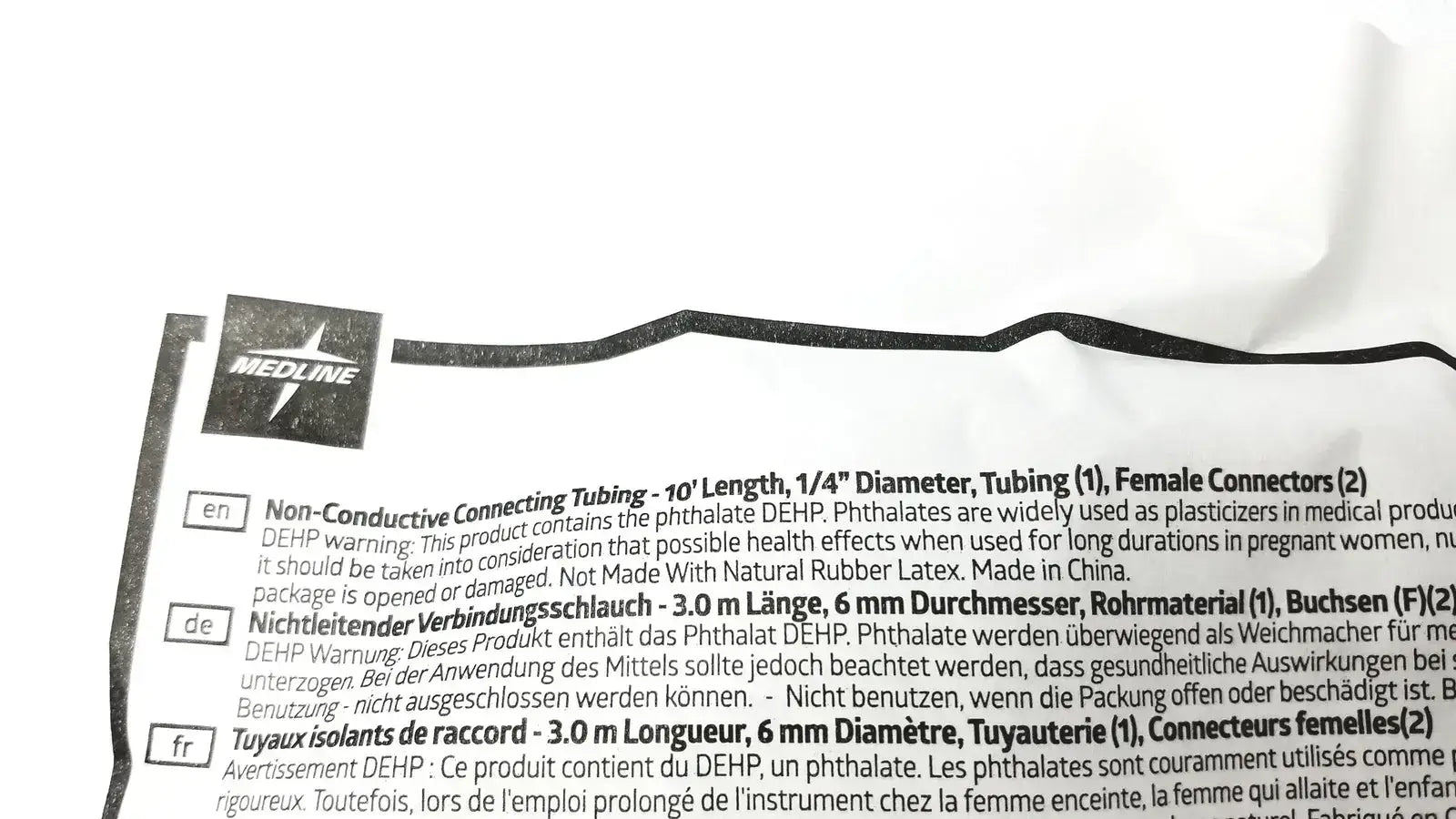 Medline DYND50251 Non Conductive Connecting Tubing Tube Medical Connecting Tubing, second-hand product photo 2