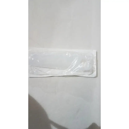 White rectangular sterile medline electrosurgical safety holster esh1 wrapped in clear plastic packaging for secure tool holding