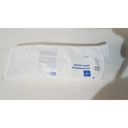 White paper package of medline electrosurgical safety holster esh1 with blue text and logo for secure surgical tool holding