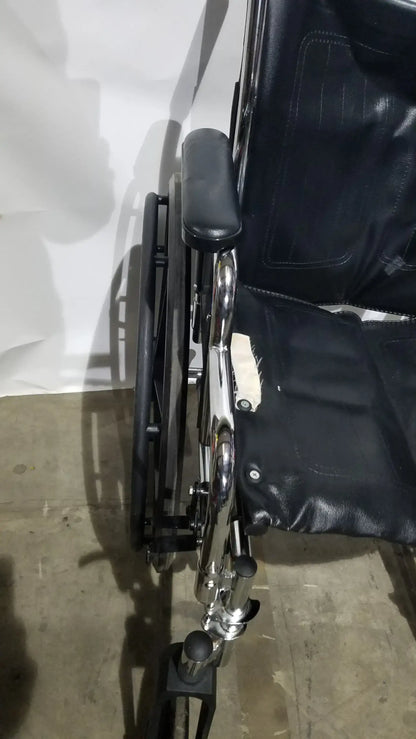 Reuse Medical Equipment Medline Excel Series Manual Wheelchair with Durable Steel Frame Wheelchairs, second-hand product photo 11