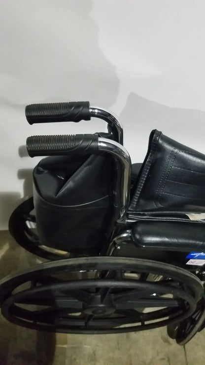 Reuse Medical Equipment Medline Excel Series Manual Wheelchair with Durable Steel Frame Wheelchairs, second-hand product photo 3
