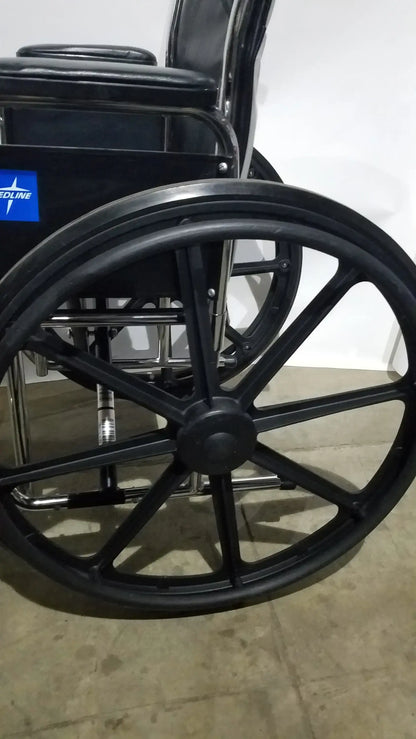 Reuse Medical Equipment Medline Excel Series Manual Wheelchair with Durable Steel Frame Wheelchairs, second-hand product photo 19