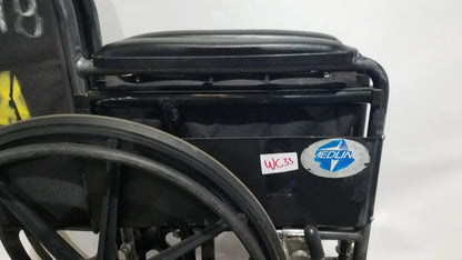 Reuse Medical Equipment Medline Folding Manual Wheelchair - Lightweight Black Padded Comfort Seat Wheelchairs, second-hand product photo 20