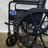 Medline Folding Manual Wheelchair - Lightweight Black Padded Comfort Seat