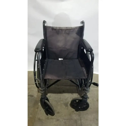 Reuse Medical Equipment Medline Folding Manual Wheelchair - Lightweight Black Padded Comfort Seat Wheelchairs, second-hand product photo 19