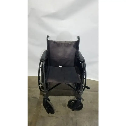 Reuse Medical Equipment Medline Folding Manual Wheelchair - Lightweight Black Padded Comfort Seat Wheelchairs, second-hand product photo 14