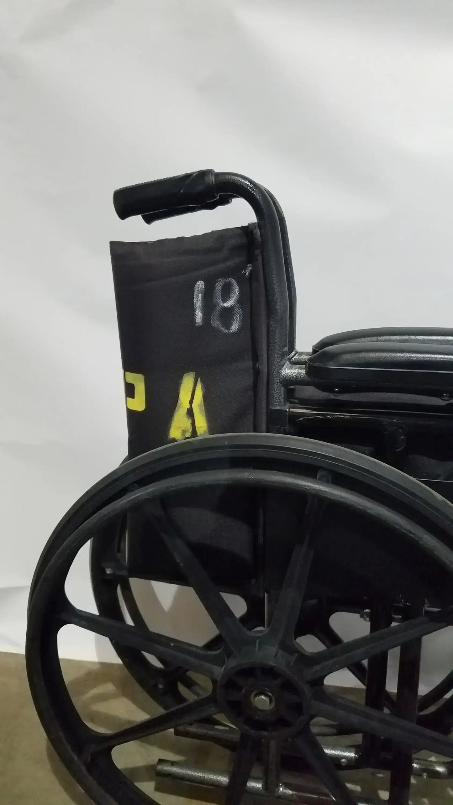 Reuse Medical Equipment Medline Folding Manual Wheelchair - Lightweight Black Padded Comfort Seat Wheelchairs, second-hand product photo 21