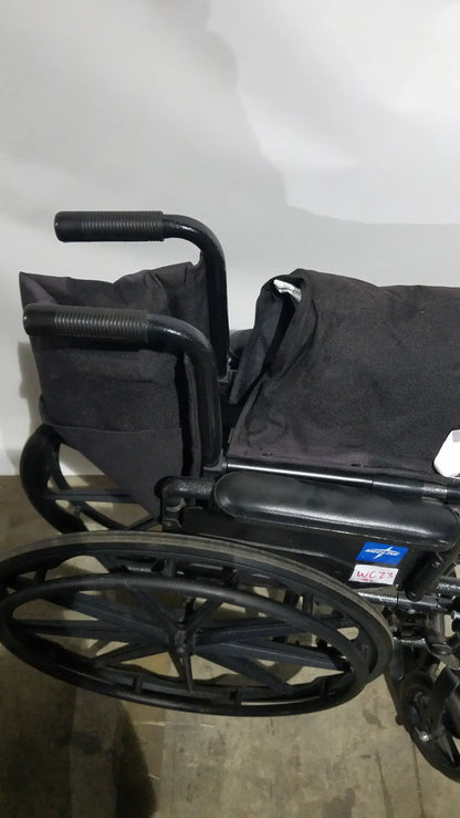 Reuse Medical Equipment Medline Guardian Standard Manual Wheelchair with Padded Arms and Durable Folding Frame Wheelchairs, second-hand product photo 14