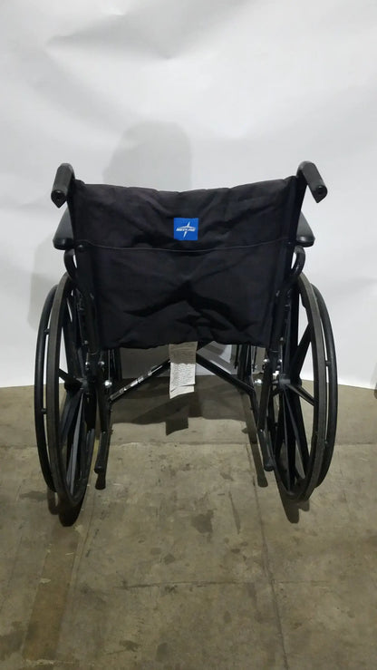 Reuse Medical Equipment Medline Guardian Standard Manual Wheelchair with Padded Arms and Durable Folding Frame Wheelchairs, second-hand product photo 5